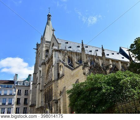 Paris, France. August 14, 2019. Eglise Saint-severin Located At The Latin Quarter, Flamboyant Gothic