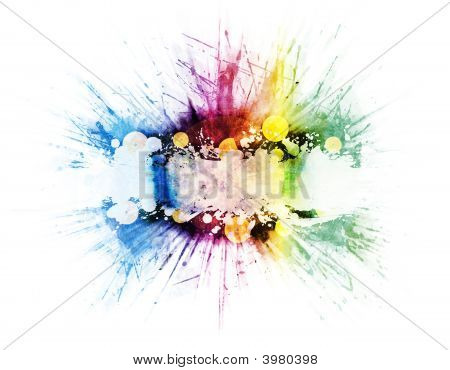 Vinyl muziek Rainbow explosie Design