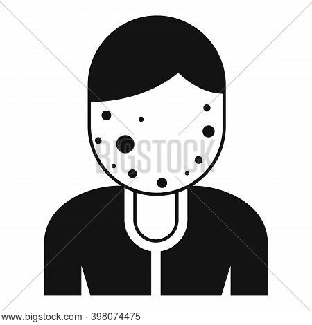 Face Measles Icon. Simple Illustration Of Face Measles Vector Icon For Web Design Isolated On White 