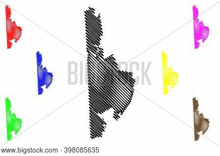 Oxford County, Maine (u.s. County, United States Of America, Usa, U.s., Us) Map Vector Illustration,