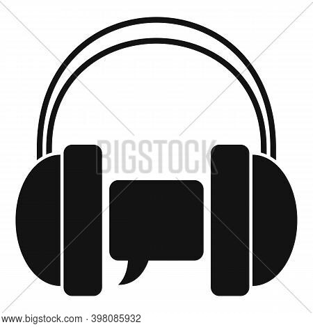 Audio Linguist Icon. Simple Illustration Of Audio Linguist Vector Icon For Web Design Isolated On Wh