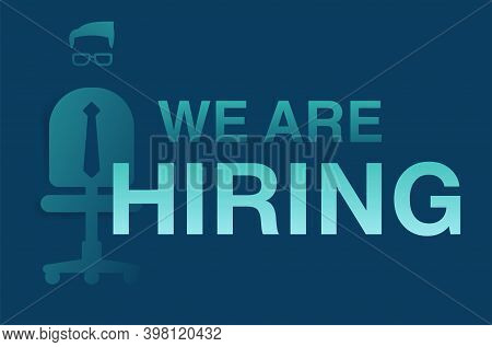 We Are Re Hiring Flyer For Staff Recruitment - New Employee Search Advertisement Element - Human In 