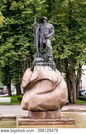 Klaipeda, Lithuania - July 10, 2020: Sculpture 