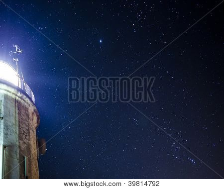 Lighthouse And Skies