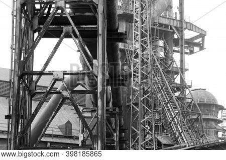 A View From The Rusty, Abandoned Steel City In Vítkovice In Czech Republic The Area Is Used As An In
