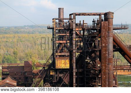 A View From The Rusty, Abandoned Steel City In Vítkovice In Czech Republic The Area Is Used As An In