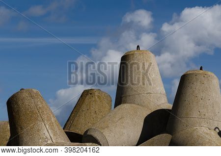 Dolos - Concrete Structures To Protect The Sea Shore Against Sky