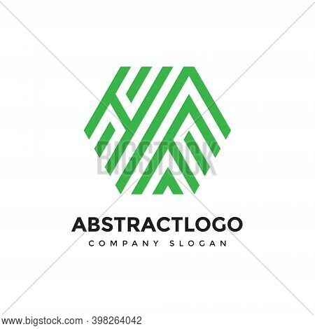 Letter Hf Logo. Hf Letter Design Vector. Letter Shape Design Icon Template