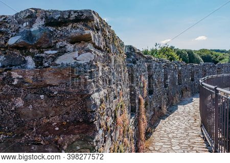 Restormel Castle Near Lostwithiel . This Is One Of The Four Chief Norman Castles Of Cornwall. The Ca