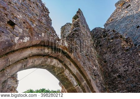 Restormel Castle Near Lostwithiel . This Is One Of The Four Chief Norman Castles Of Cornwall. The Ca