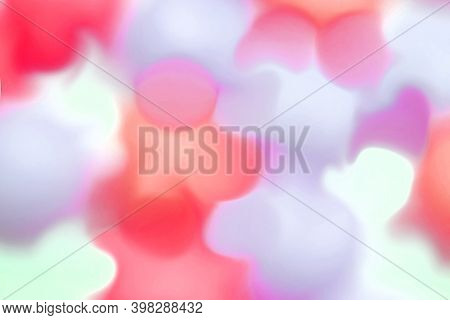 Abstract Background Of Different Colors Of The Rainbow Blur And Decorative Bokeh