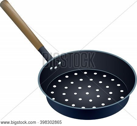 Large Pan For Roasting Nuts And Chestnuts