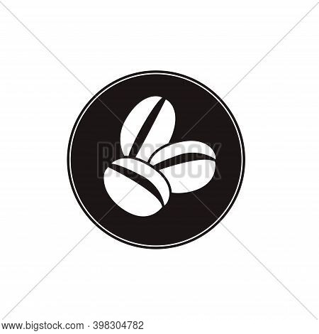 Coffee Beans Icon For Cafe, Menu, Web, Logo
