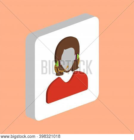 Telephonist Simple Vector Icon. Illustration Symbol Design Template For Web Mobile Ui Element. Perfe