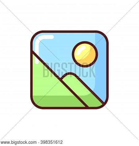 Photo Gallery App Rgb Color Icon. Organizing Photos And Videos. On-device Images Sorting And Searchi