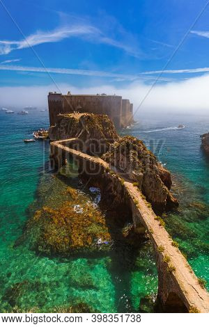 Fort in Berlenga island - Portugal - architecture background