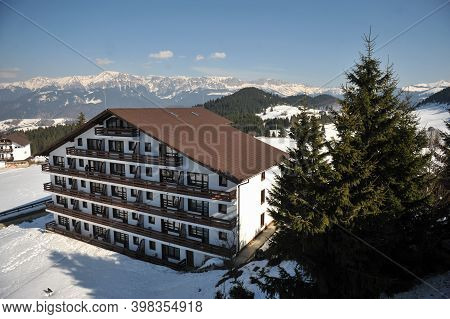 Cheile Gradistei, Romania - March 22, 2012: Fundata Resort In Cheile Gradistei.