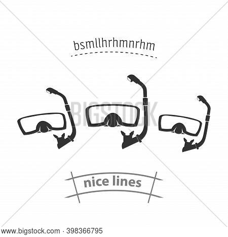 Diving Mask Isolated Vector Icon. Sea Design Element