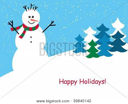 Jul og nytår Hilsen Card