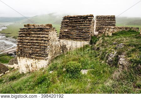 Ancient Alanian Necropolis (city Of Dead)  In Dargavs Village, North Ossetia Alania, Russia