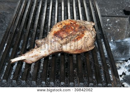 carni di coniglio alla griglia