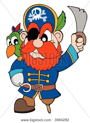 cute Pirat mit sabre