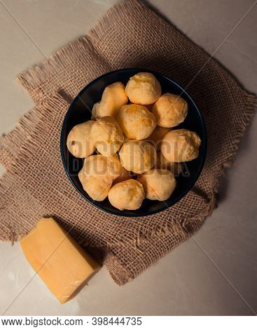 Brazilian Snack Callled Cheese Bread 'pao De Queijo', Homemade Cheese Buns. Tipycal Snack From Minas