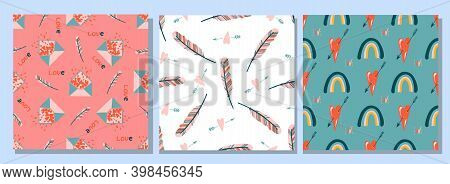 Cute Seamless Pattern Fabric In Modern Style On White Background. Modern Vector Illustration. Elegan