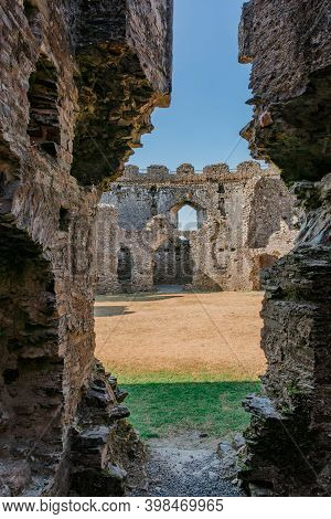 Restormel Castle Near Lostwithiel . This Is One Of The Four Chief Norman Castles Of Cornwall. The Ca