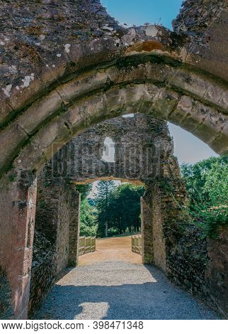 Restormel Castle Near Lostwithiel . This Is One Of The Four Chief Norman Castles Of Cornwall. The Ca