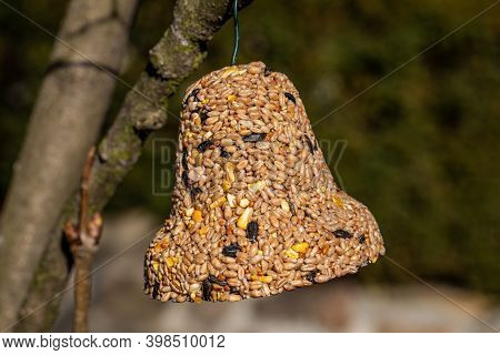 Bell From Various Grains, A Delicacy For All The Birds In The Garden