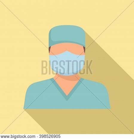 Chicken Pox Doctor Icon. Flat Illustration Of Chicken Pox Doctor Vector Icon For Web Design