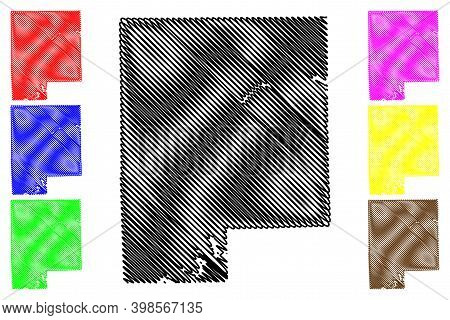 Genesee County, Michigan (u.s. County, United States Of America, Usa, U.s., Us) Map Vector Illustrat