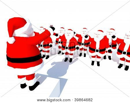 Zdravím! Santa Claus Niklaus nejlepší přání - bílé pozadí abstraktní