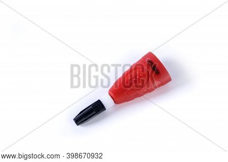 Top Down View Of A Bottle Of Quick Drying One Contact Super Glue