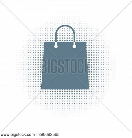 Shopping Bag Icon. Gift Icon, Store Sale Concept, Go Shopping. Stock Vector Illustration Isolated On