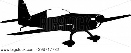 Racing Single Aircraft With Fixed Landing Gear.