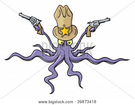 Lo sceriffo calamari Cartoon