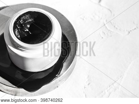 Black Mask With Crub By Activated Charcoal Powder And Caviar