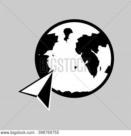 Geo Icons Gps World Planet. Pin Vector Stock Illustration Isolated. Eps10