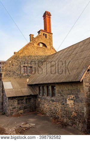 Old Bratslav Water Mill With Power Station In Nemyriv, Ukraine
