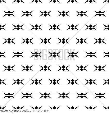 Seamless Pattern. Triangles, Kites Ornament. Geometrical Backdrop. Triangular, Quadrangular Shapes W