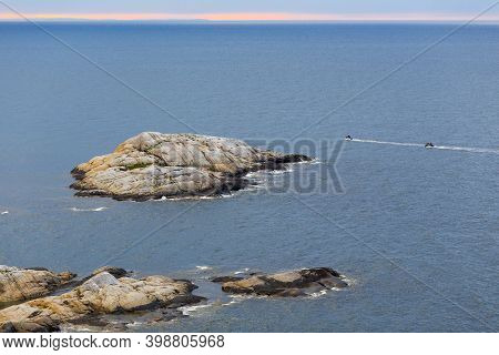 Beautiful Seascape Of Small Island In Barents Sea