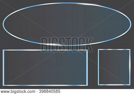 Abstract Plexiglass For Banner Design. Poster For Banner Design. Plexiglass In Realistic Style. Stoc