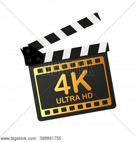 4k Hd. Modern Technology Signs. Vector Illustration Symbol Monitor Display Label