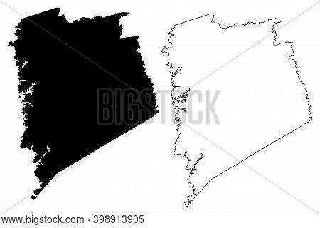 Pickens County, State Of South Carolina (u.s. County, United States Of America, Usa, U.s., Us) Map V