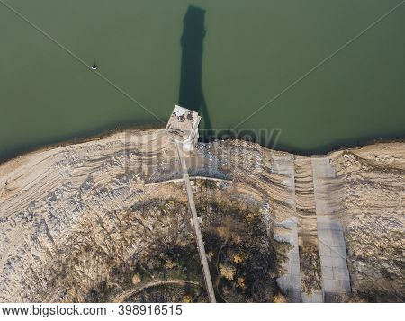 Aerial View Of Pyasachnik (sandstone) Reservoir, Sredna Gora Mountain, Plovdiv Region, Bulgaria