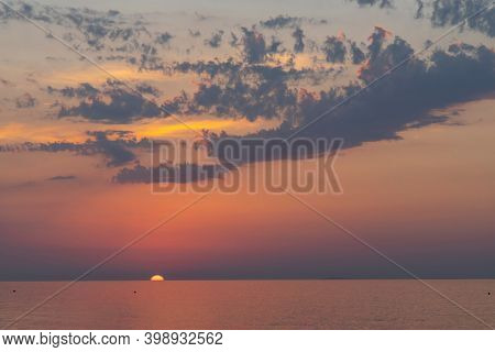 Sunset in Rodi Garganico, National park Gargano, Apulia, Italy