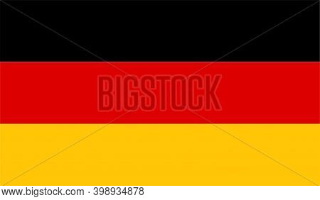 Isolated National Flag Of Germany. European Country Flag.