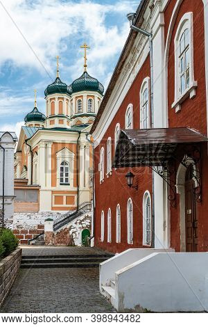 Russia, Kostroma, July 2020. View Of The Courtyard Of The Ipatiev Monastery.